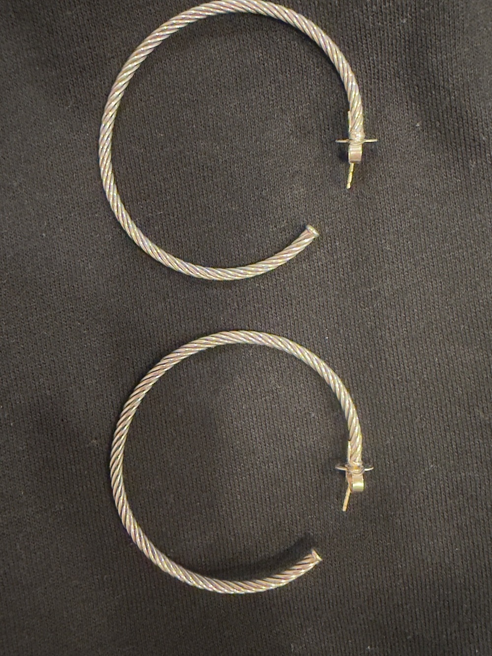 Classic David Yurman Twisted cable Hoop Earrings - 925 Silver silver - Picture 2 of 6